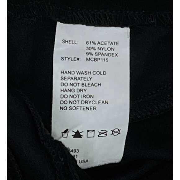 Blanc Noir Black Faux Snakeskin Leather Jegging Small Designer Legging USA Made - Picture 6 of 6